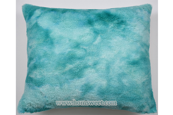  Pad Dyeing Faux Fur Pillow