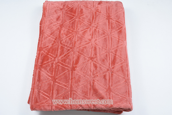 Fashion 3D Embossed Mink Fleece    Throw