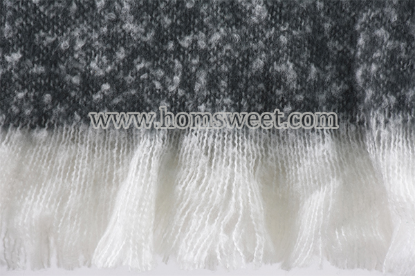 Elegant Faux Mohair Woven Throw