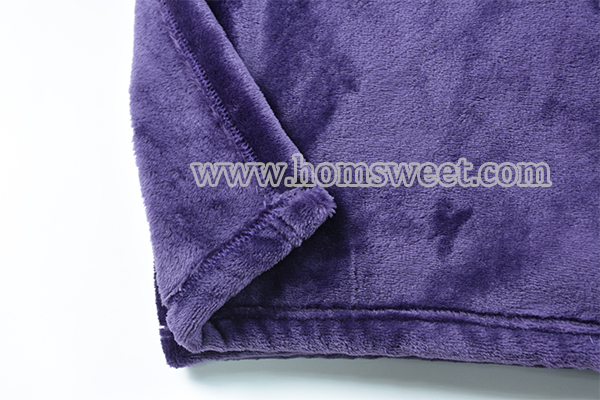 Hot Selling Solid Mink Fleece Throw