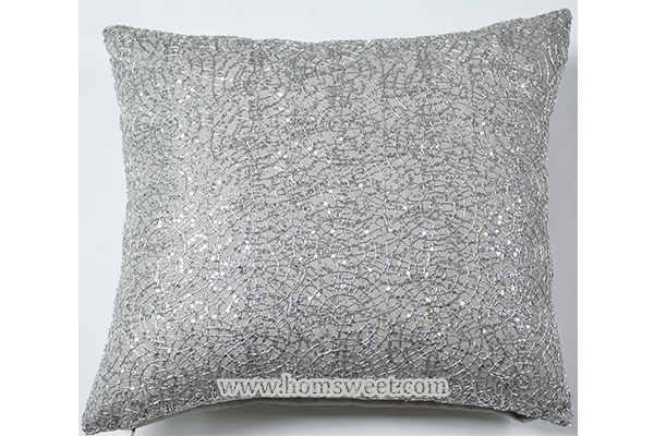 Luxury Sequined Velvet Pillow   