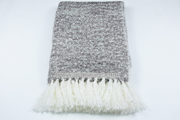 Elegant Faux Mohair Woven Throw