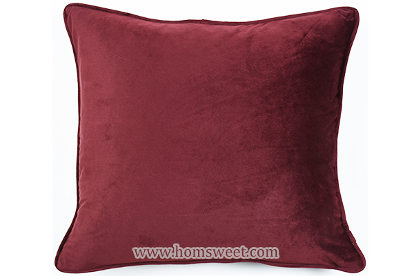 Classic Solid Velvet Pillow  