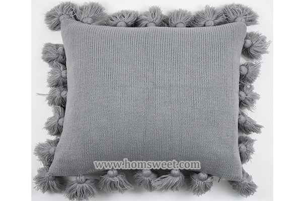 Luxury Knitted Tassel Pillow    