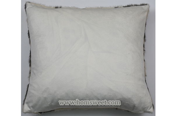 Luxury Foil Print Faux Cowhide Pillow